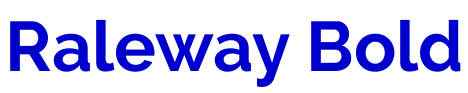 Raleway Bold шрифт